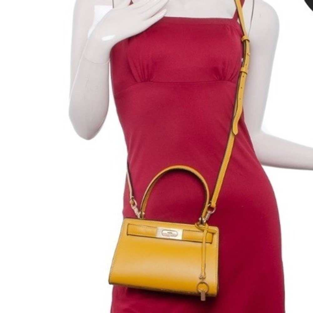 Tory Burch Lee Radziwill Petite Bag in Lemon Drop - Picture 14 of 14